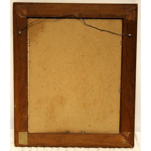 2 VTG Framed Signed Andres Orpinas Canvas Like Prints English Tudor Countryside - Picture 12 of 12